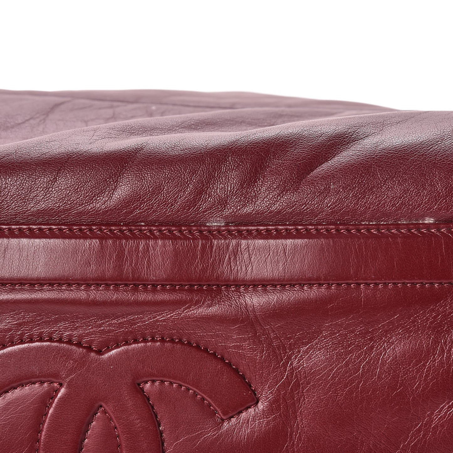 Lambskin Quilted Medium Coco Cocoon Reversible Tote Black