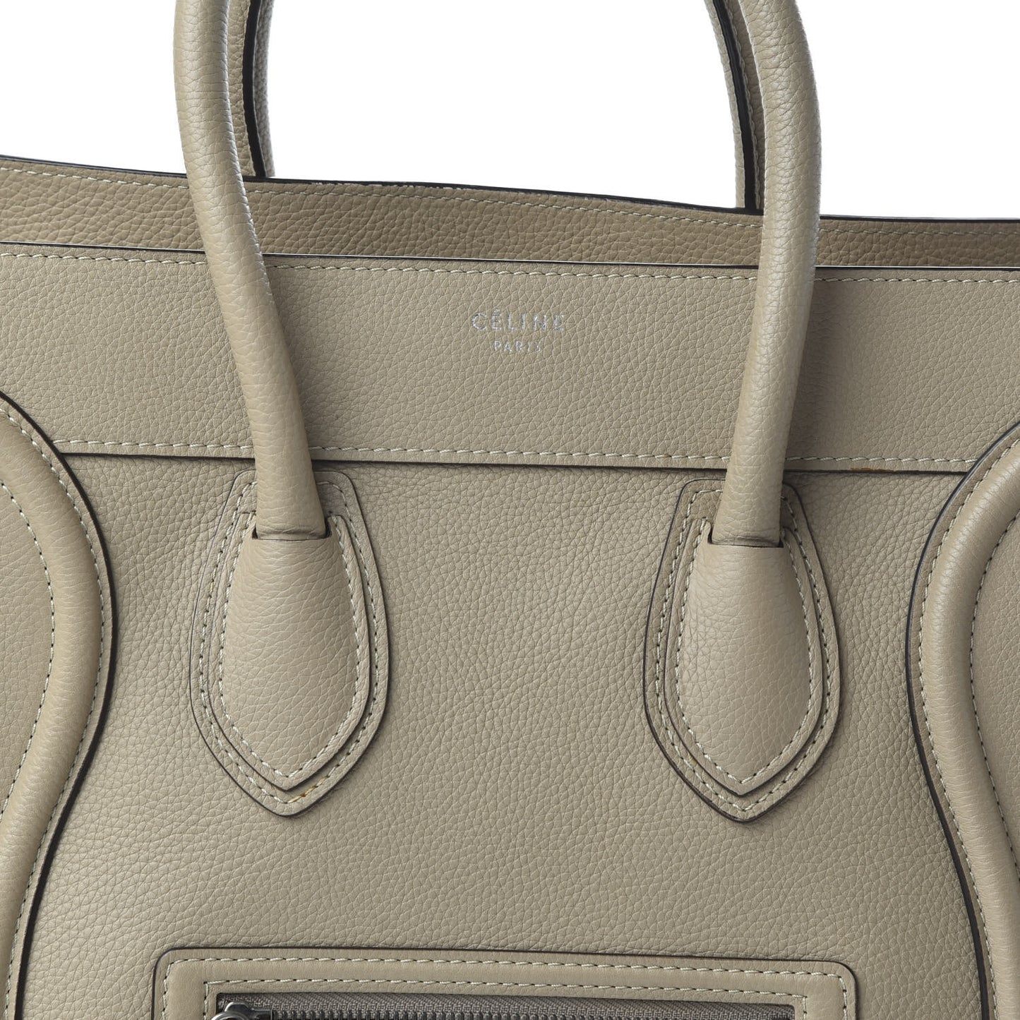Drummed Calfskin Mini Luggage Dune
