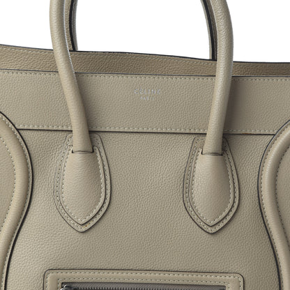 Celine Drummed Calfskin Mini Luggage Dune 10 of 10