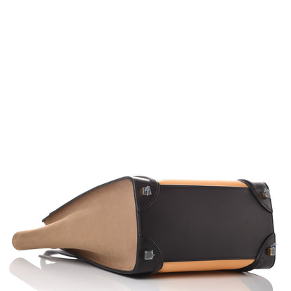 Celine Baby Grained Calfskin Nubuck Micro Tri-Color Luggage Corn 4 of 10