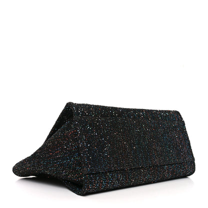 Chanel Calfskin Sequin Medium Deauville Tote Black 4 of 10