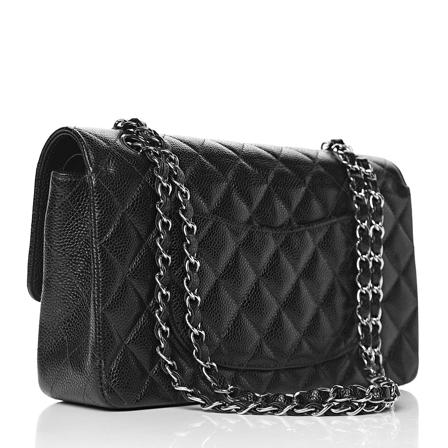 Chanel Caviar Quilted Medium Double Flap Black 3 of 16