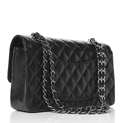 Chanel Caviar Quilted Medium Double Flap Black 3 of 16