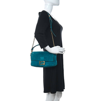 Fendi Chamois Baguette Ottanio 2 of 10