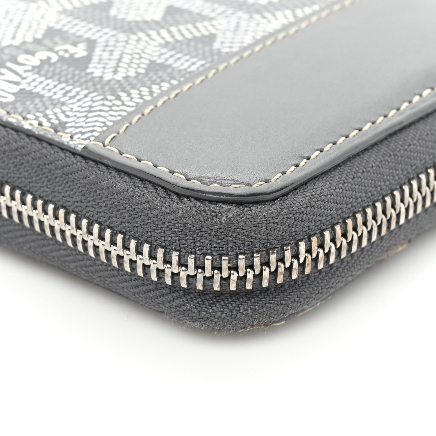 Goyard Goyardine Matignon Zip Around GM Wallet Grey 16 of 20