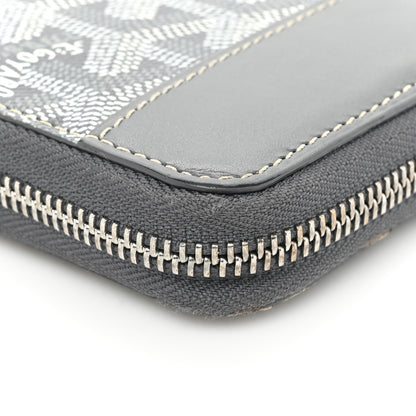 Goyard Goyardine Matignon Zip Around GM Wallet Grey 16 of 20