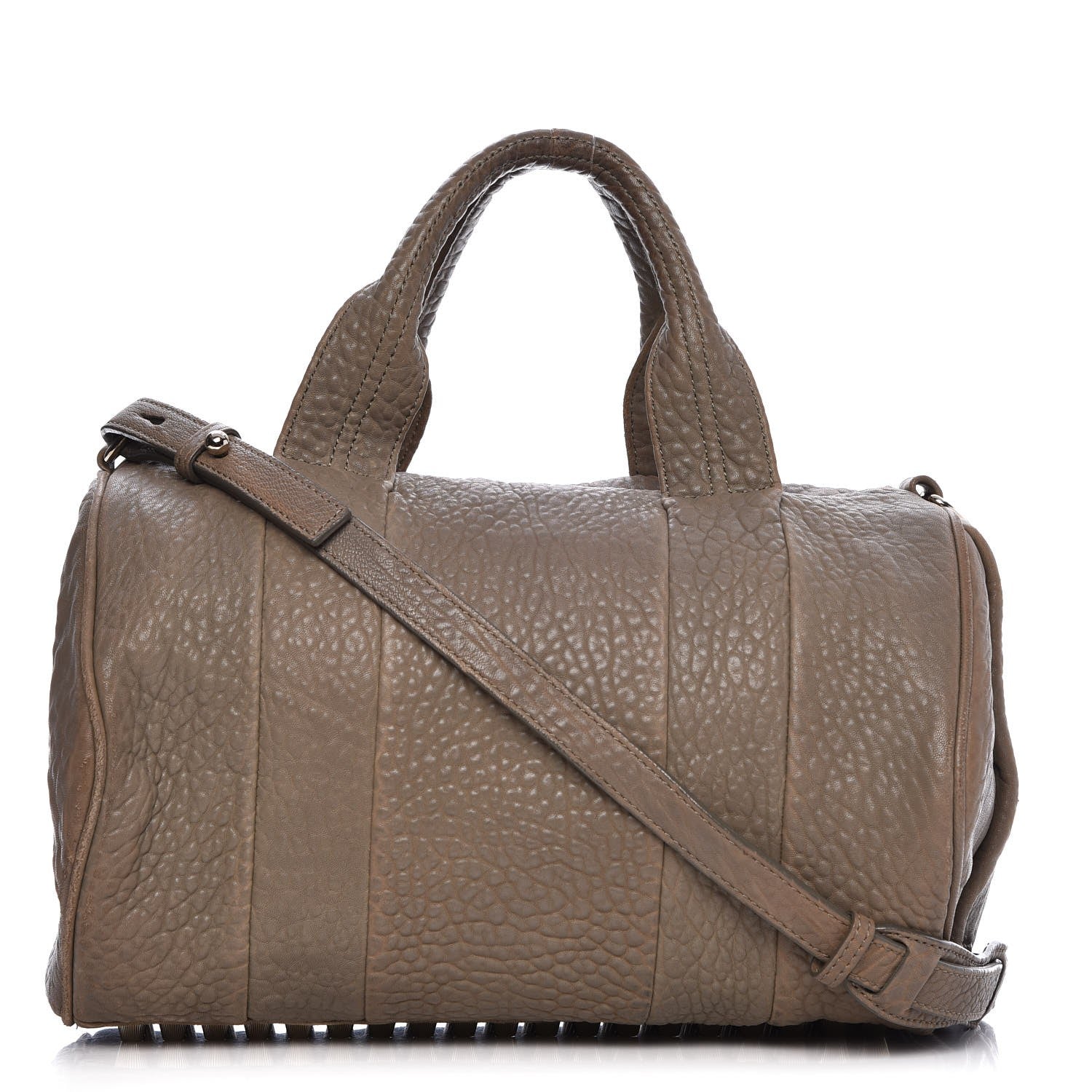 Alexander Wang Pebbled Lambskin Rocco Latte 1 of 16