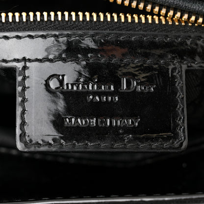 Christian Dior Patent Cannage Medium Lady Dior Black 6 of 12