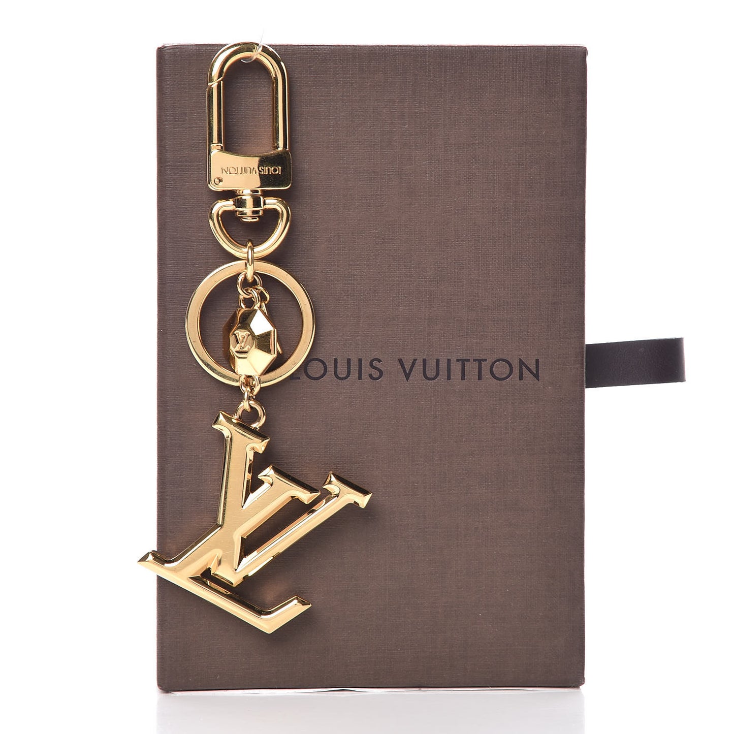 LV Facettes Bag Charm Key Holder Gold