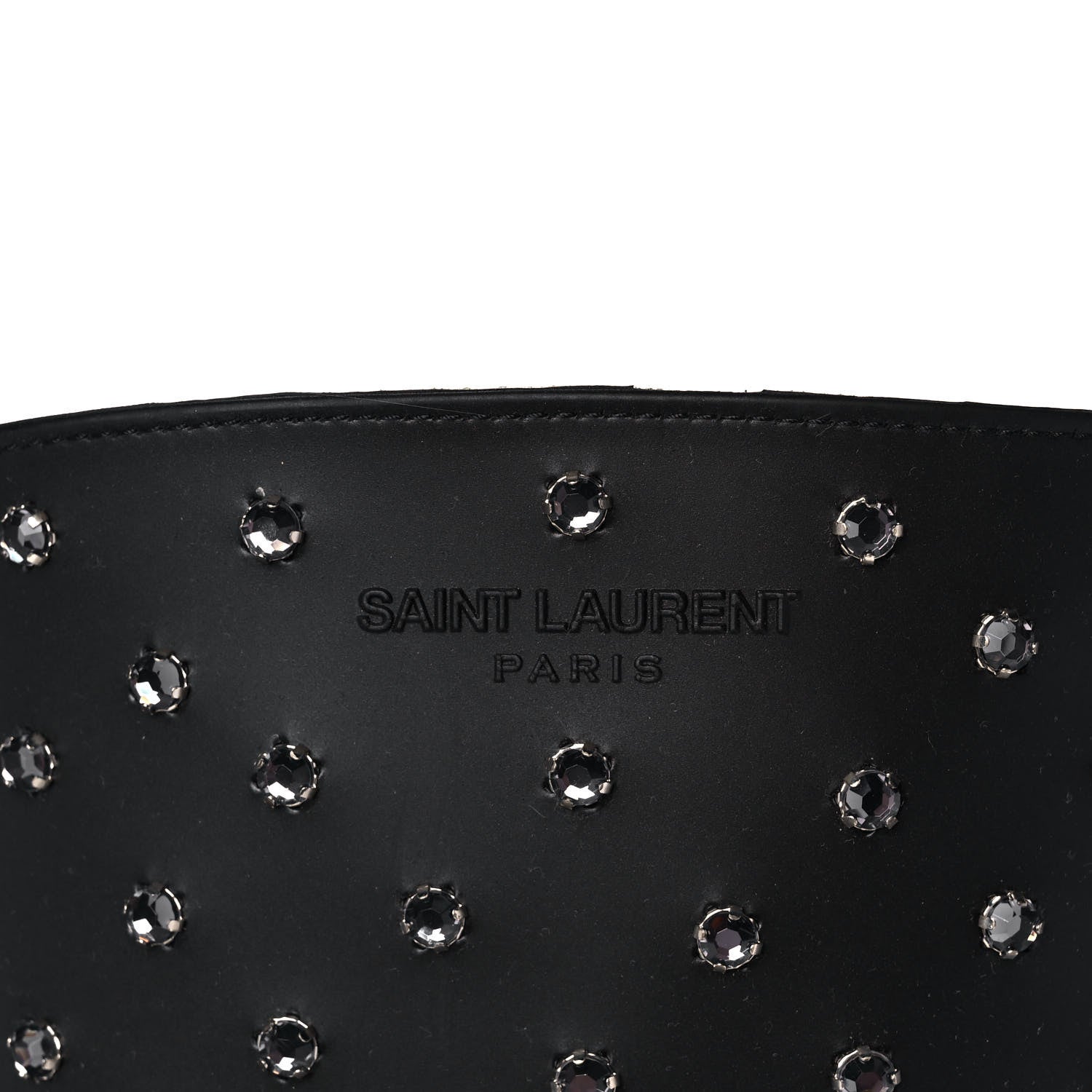 Saint Laurent Rubber Studded Festival Rain Boots 42 Black 9 of 10