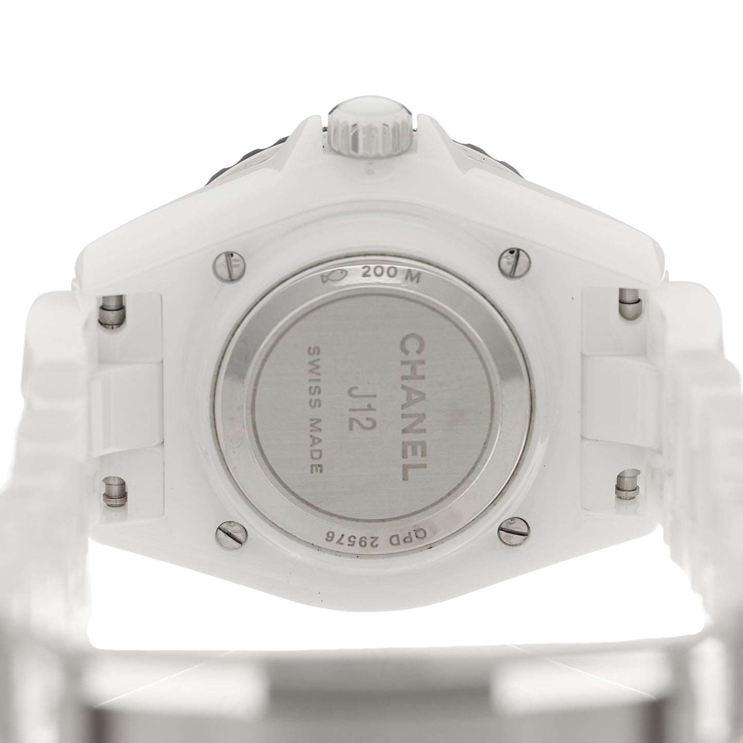 Stainless Steel Ceramic 33mm J12 Quartz Watch White