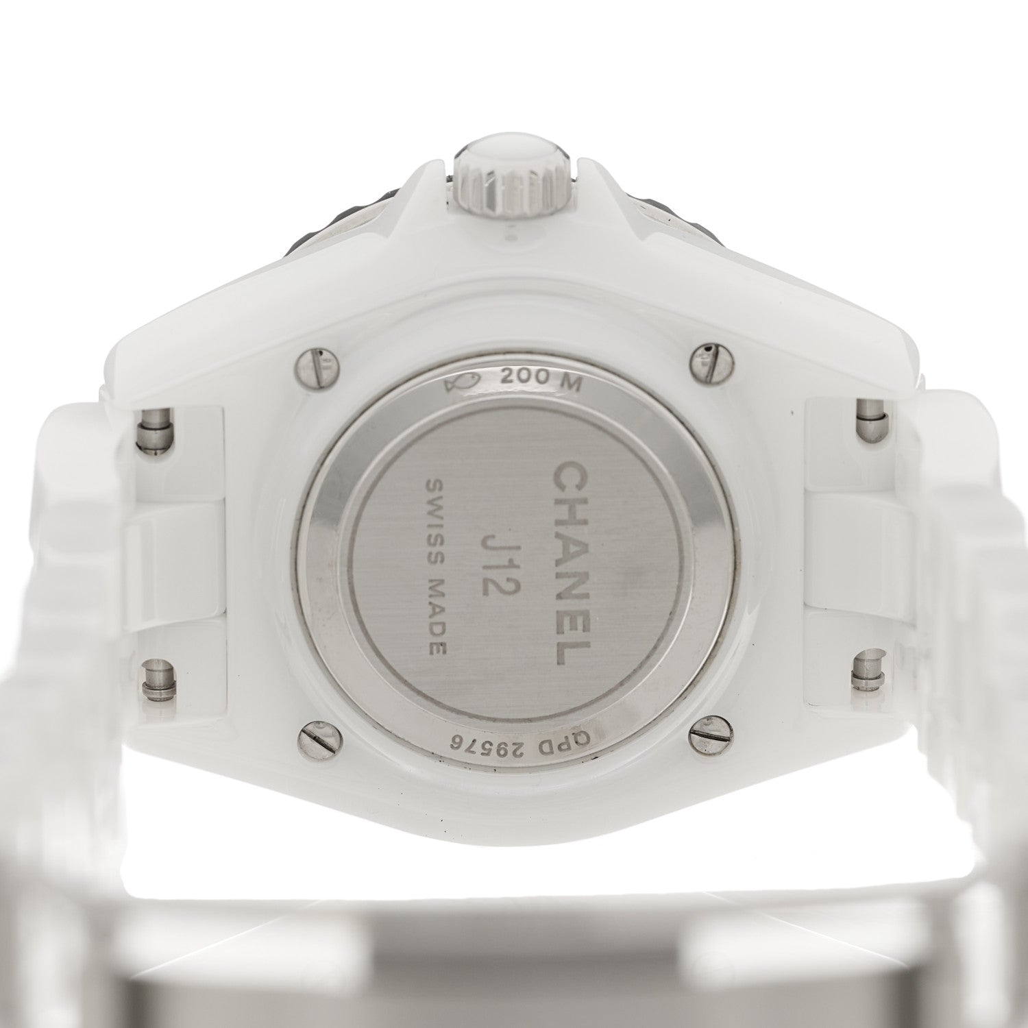 Chanel Stainless Steel Ceramic 33mm J12 Quartz Watch White 4 of 5