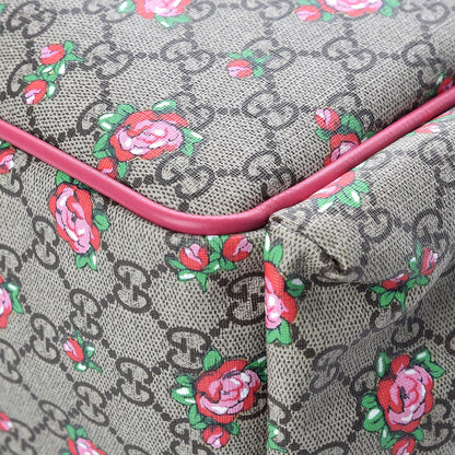 Gucci GG Supreme Monogram Rose Bud Diaper Bag Pink 12 of 15