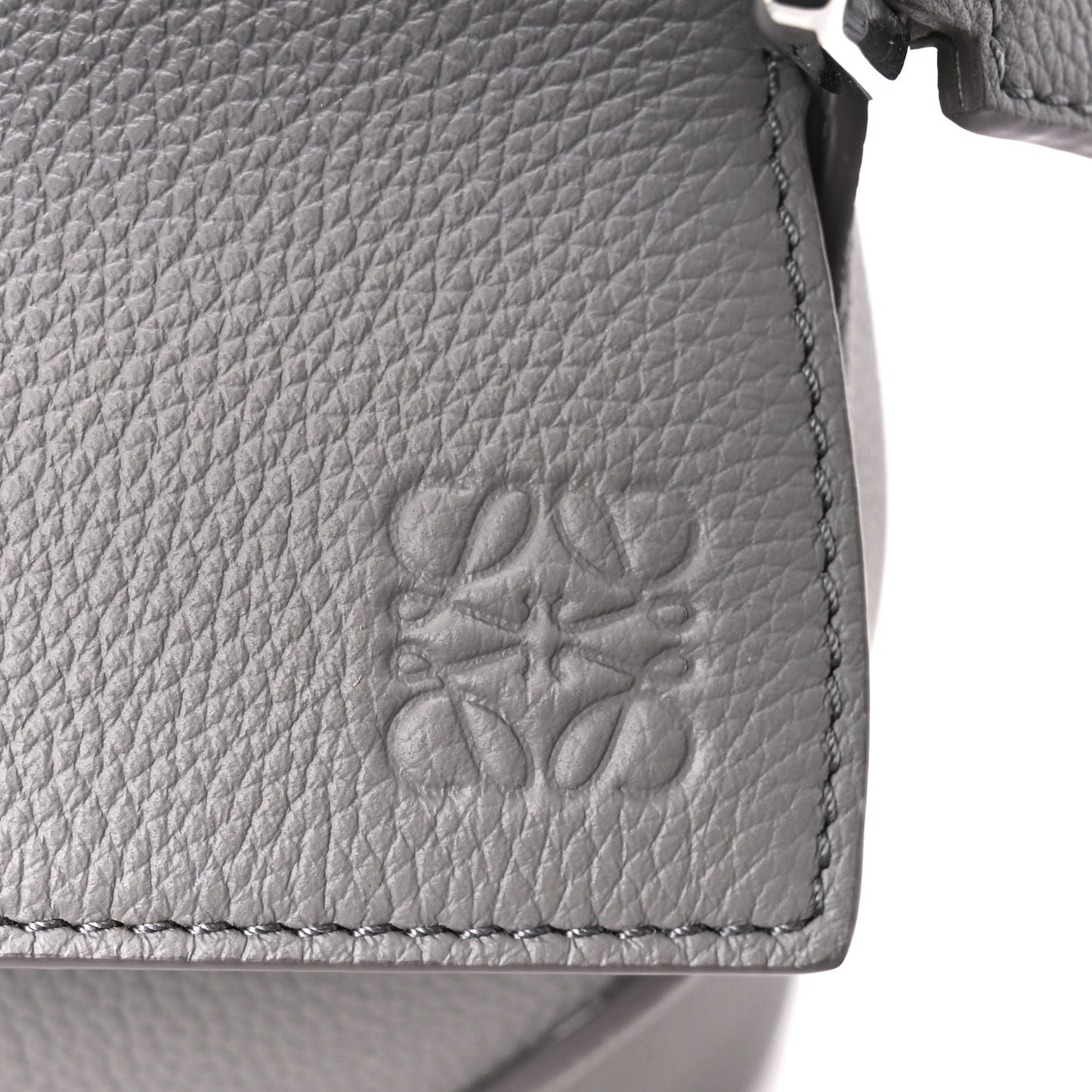 Soft Grained Calfskin Small Puzzle Edge Bag Pearl Grey