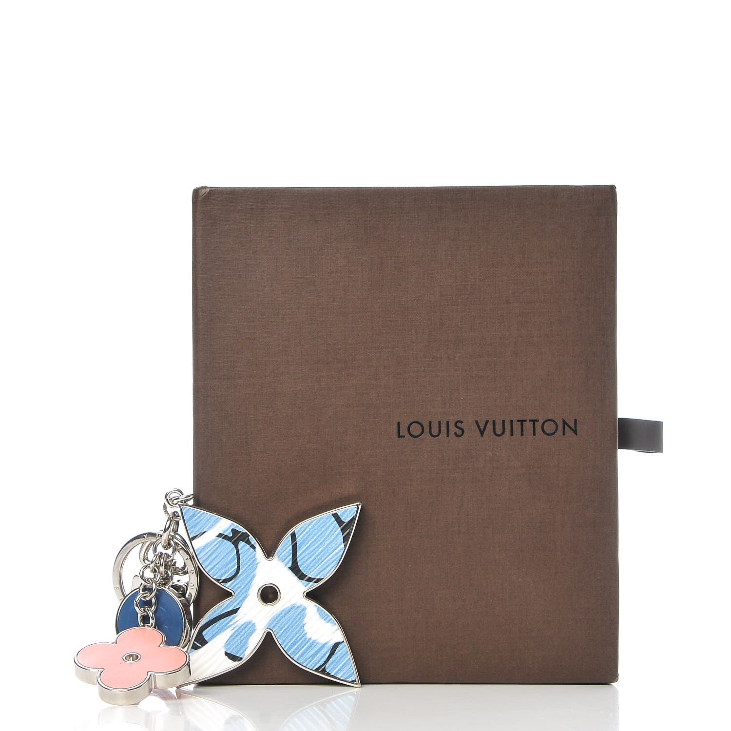 Louis Vuitton Fleur d Epi Bag Charm Aqua 4 of 4
