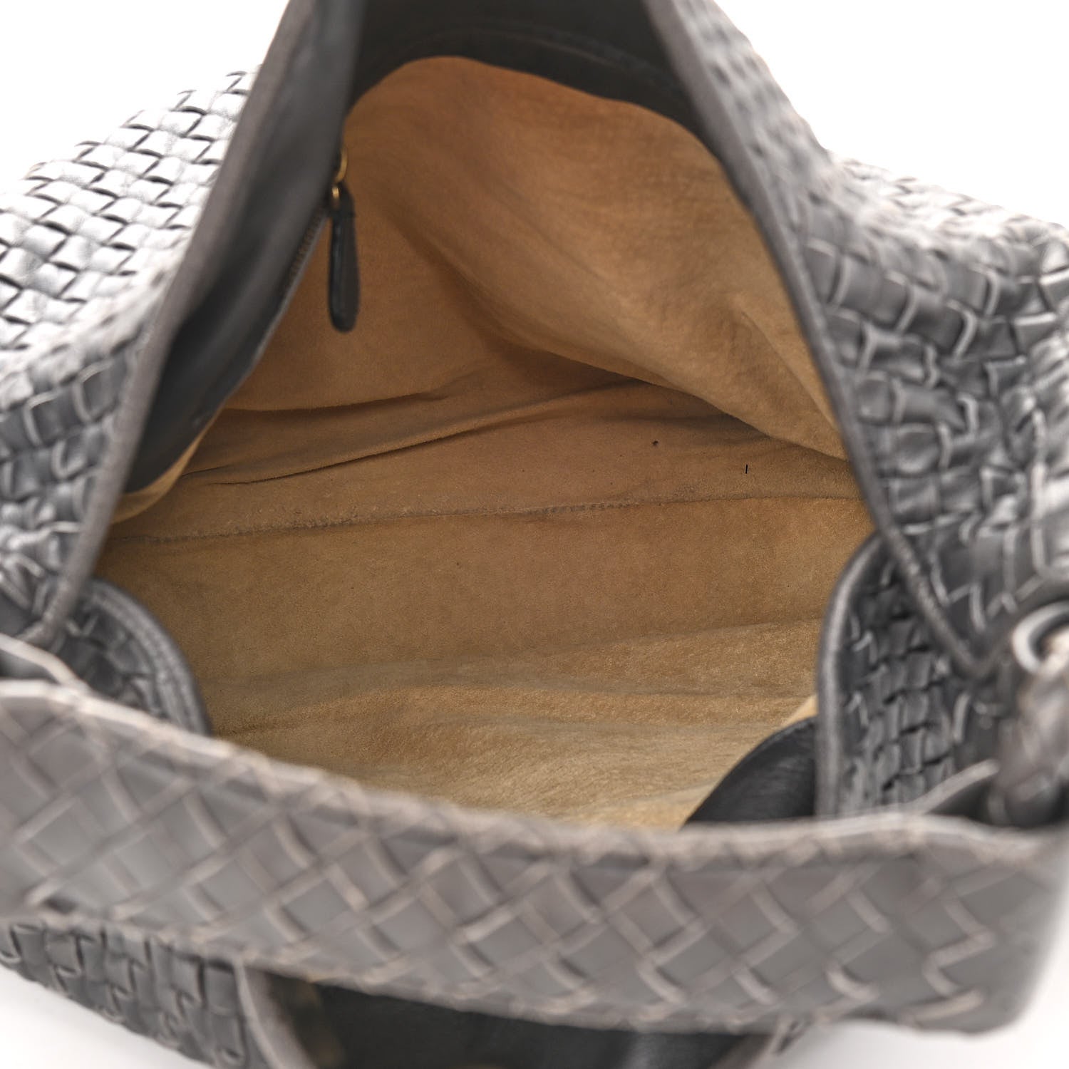 Bottega Veneta Nappa Intrecciato Sloane Hobo Ferro Gray 5 of 11