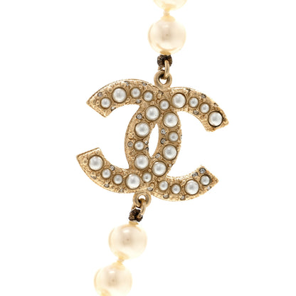 Chanel Pearl CC 100th Anniversary Necklace Light Gold 4 of 6