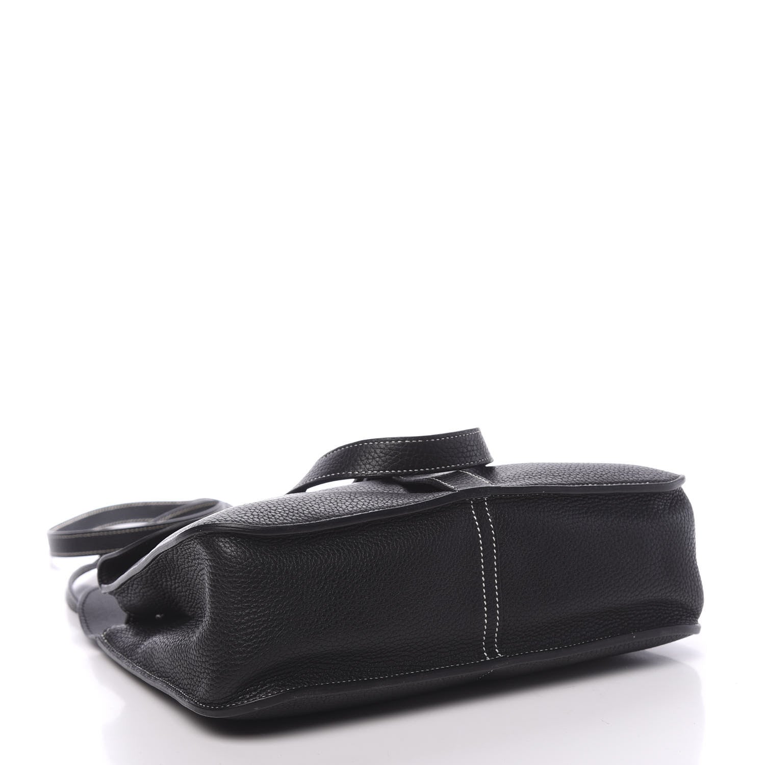 Hermes Taurillon Clemence Halzan 31 GM Black 6 of 13