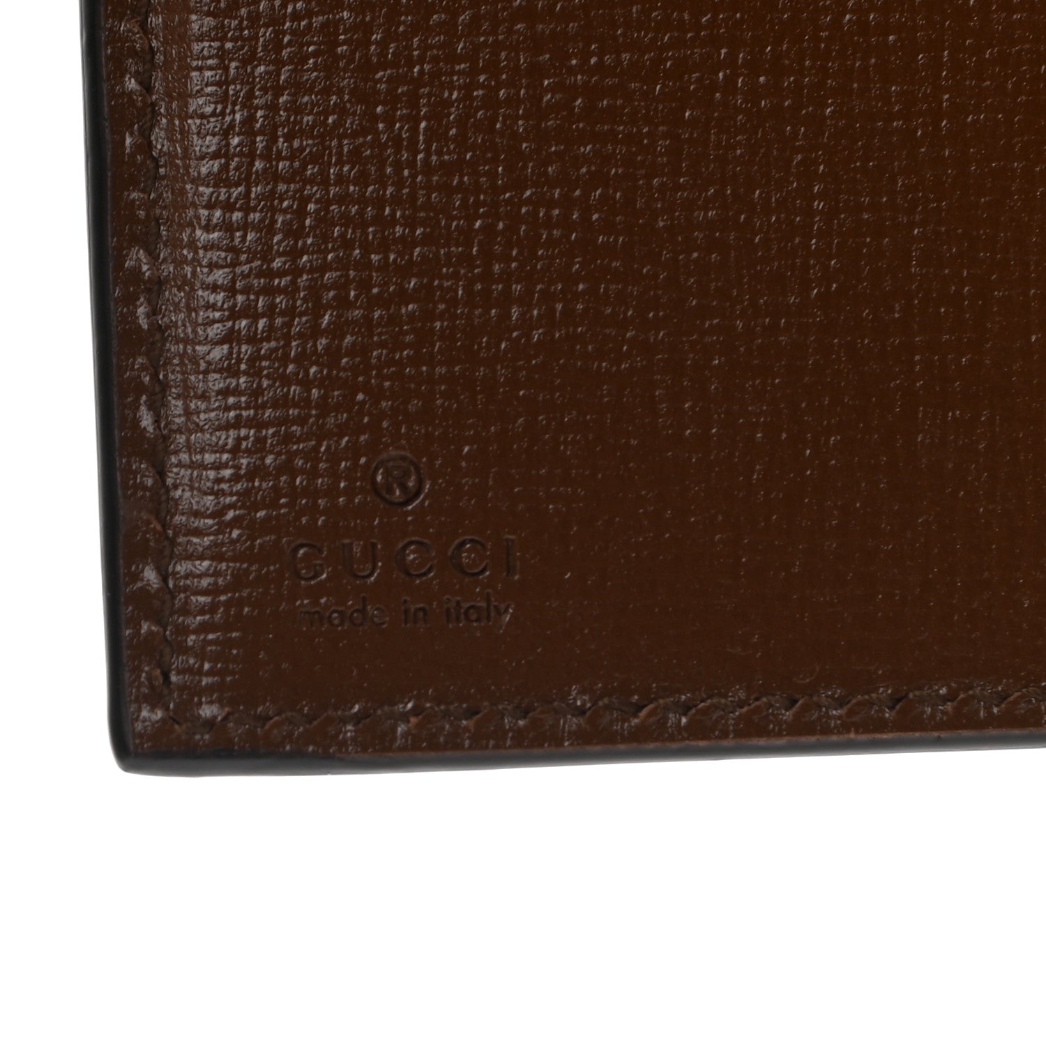 Gucci GG Supreme Monogram Textured Calfskin Web Jackie 1961 French Flap Wallet Beige Ebony Brown Sugar 6 of 8
