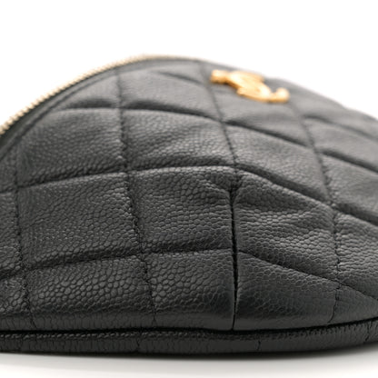Chanel Caviar Quilted Sweetheart Belt Bag Black 9 of 11