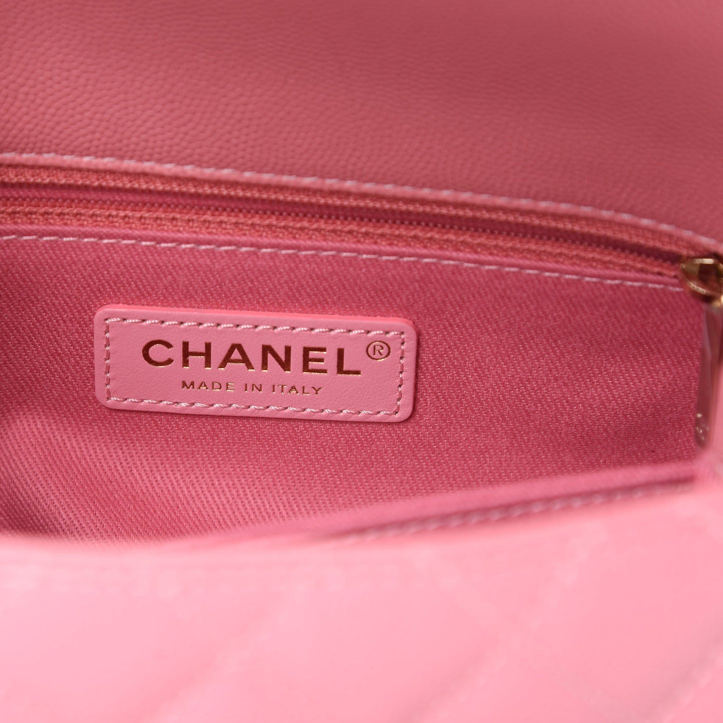 Caviar Quilted Mini Coco Handle Flap Pink