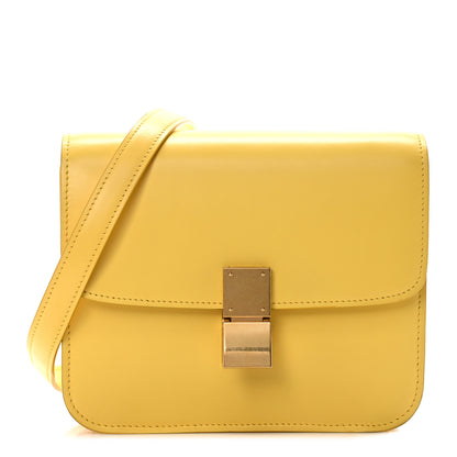 Celine Box Calfskin Teen Classic Box Flap Bag Yellow 1 of 12