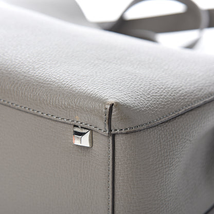 MCM Grained Calfskin Sarah Medium Visetos Hobo Grey 9 of 12