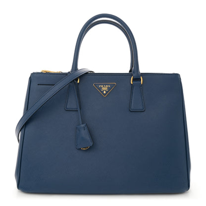 Prada Saffiano Lux Medium Tote Bluette 1 of 16