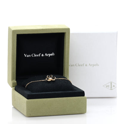 Van Cleef & Arpels 18K Yellow Gold Diamond Mini Frivole Bracelet 4 of 4
