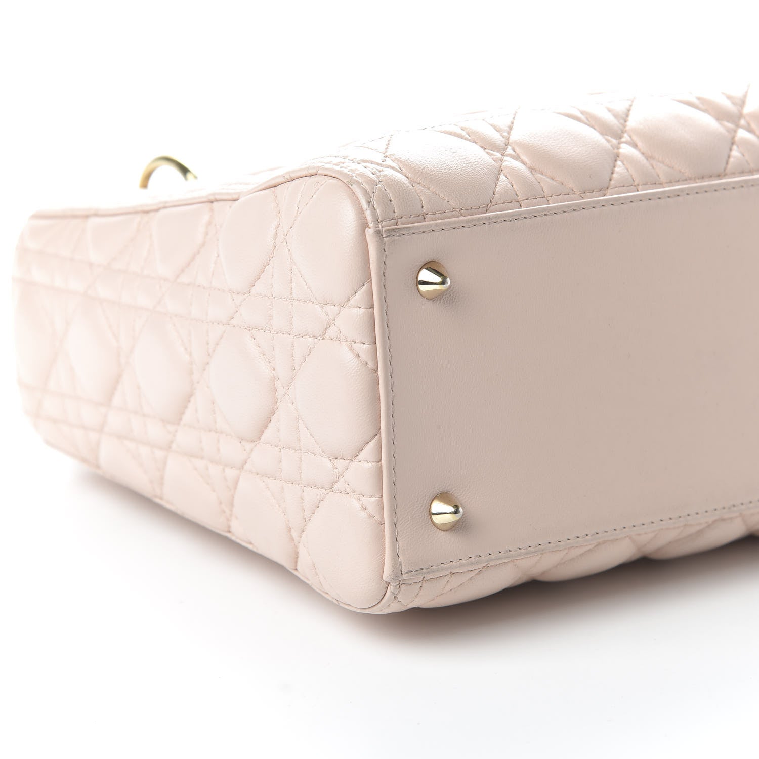 Christian Dior Lambskin Cannage Medium Lady Dior Light Pink 7 of 12