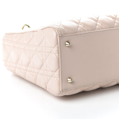 Christian Dior Lambskin Cannage Medium Lady Dior Light Pink 7 of 12