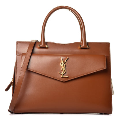 Saint Laurent Grain De Poudre Medium Uptown Tote Brick 1 of 16