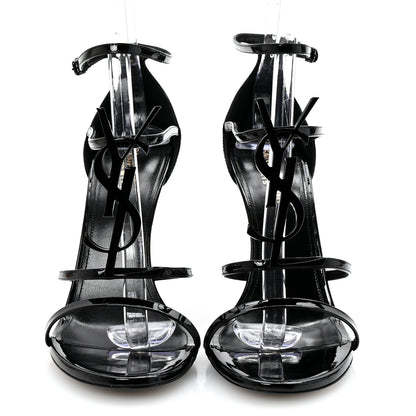 Saint Laurent Patent Cassandra 100 Sandals 40 Black 3 of 8