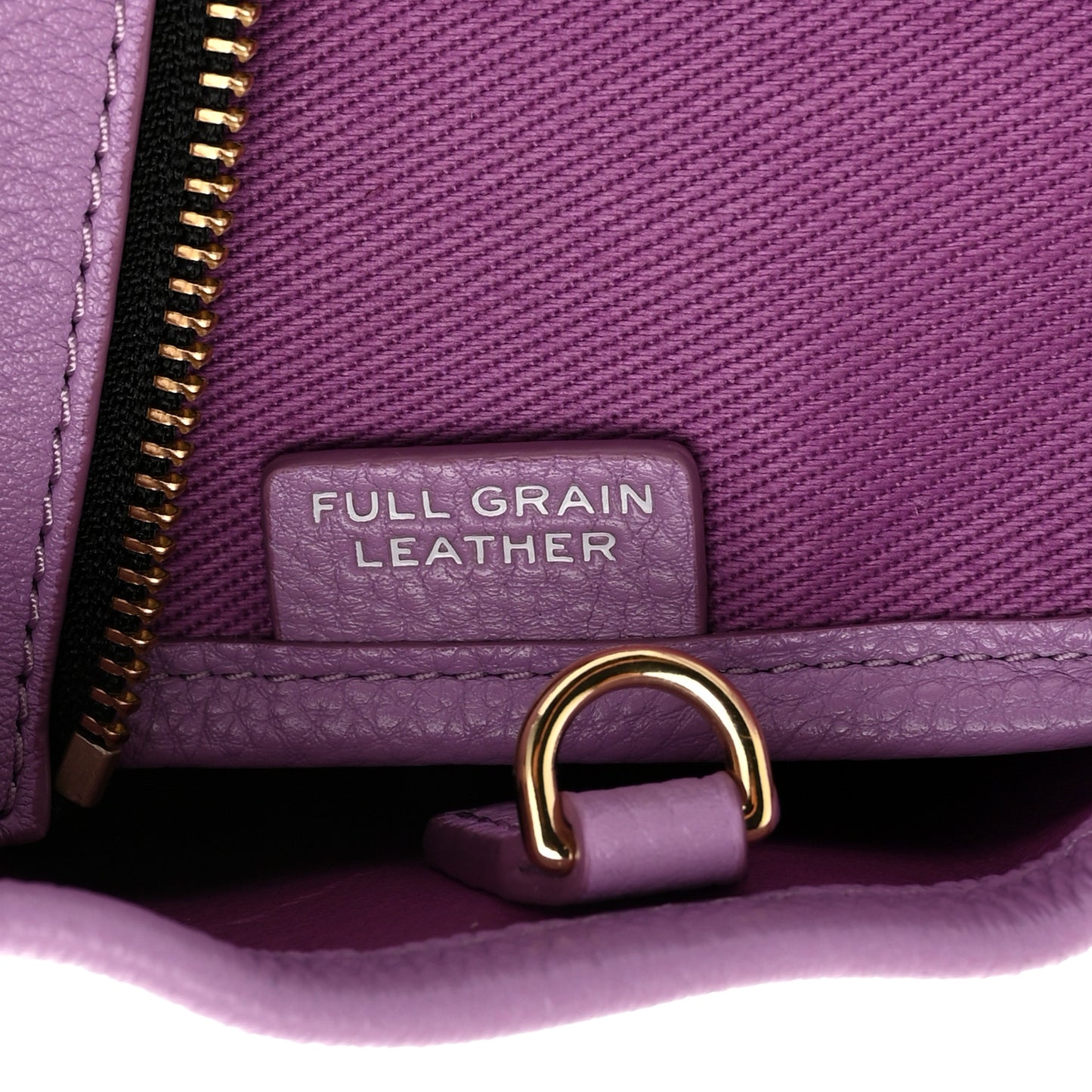 Grained Calfskin Small The Tote Bag Regal Orchid