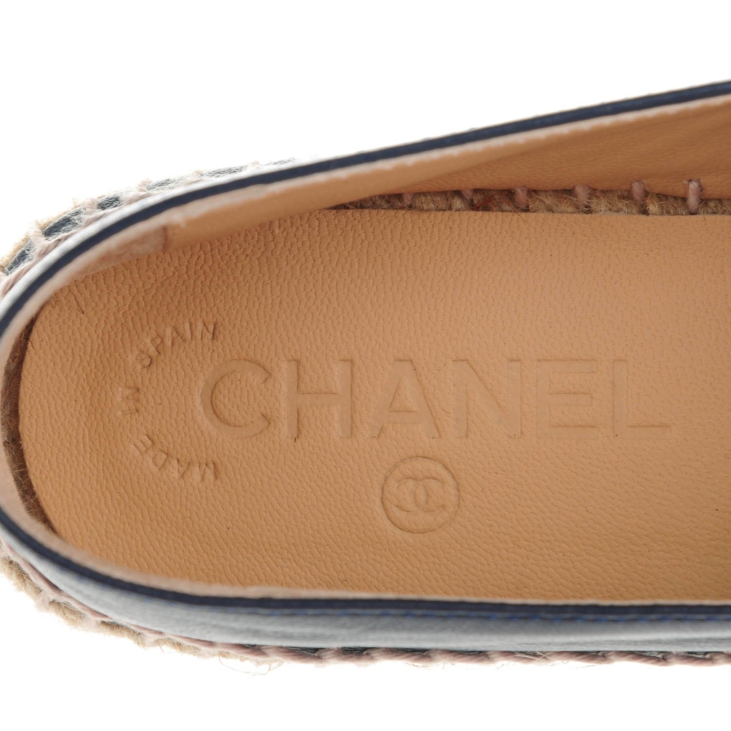 Chanel Lambskin CC Espadrilles 36 Dark Navy 6 of 9