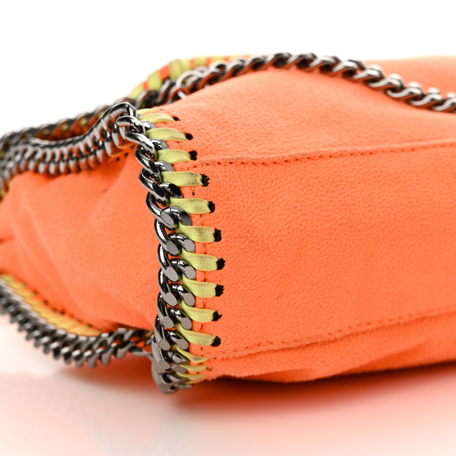 Stella McCartney Shaggy Deer Mini Falabella Crossbody Neon Orange 9 of 11