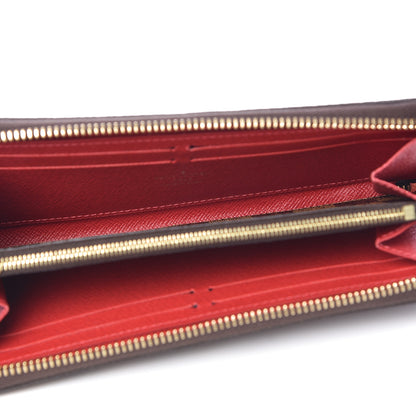 Louis Vuitton Damier Ebene Clemence Wallet Cherry 5 of 7