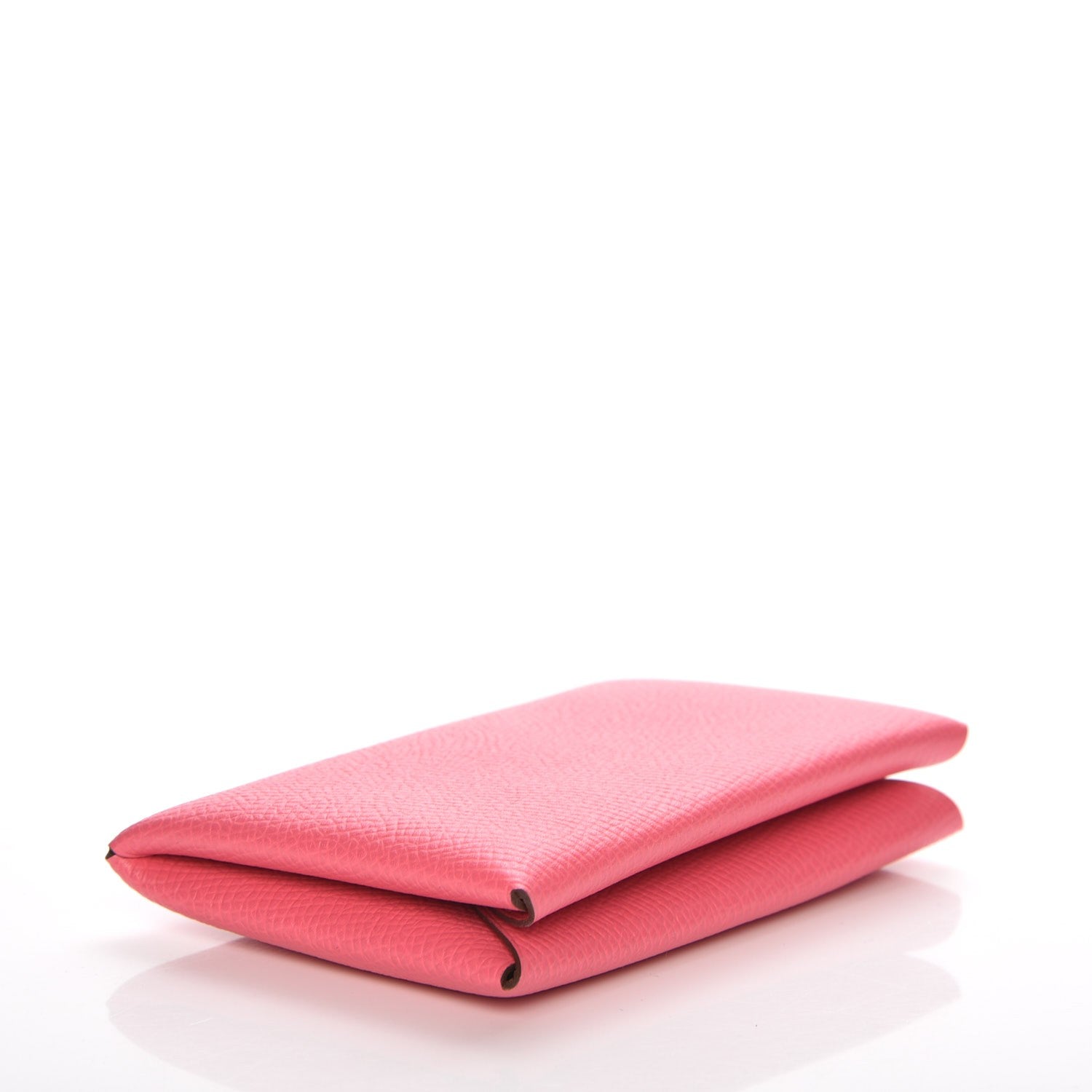 Hermes Epsom Calvi Card Case Rose Azalee 4 of 9