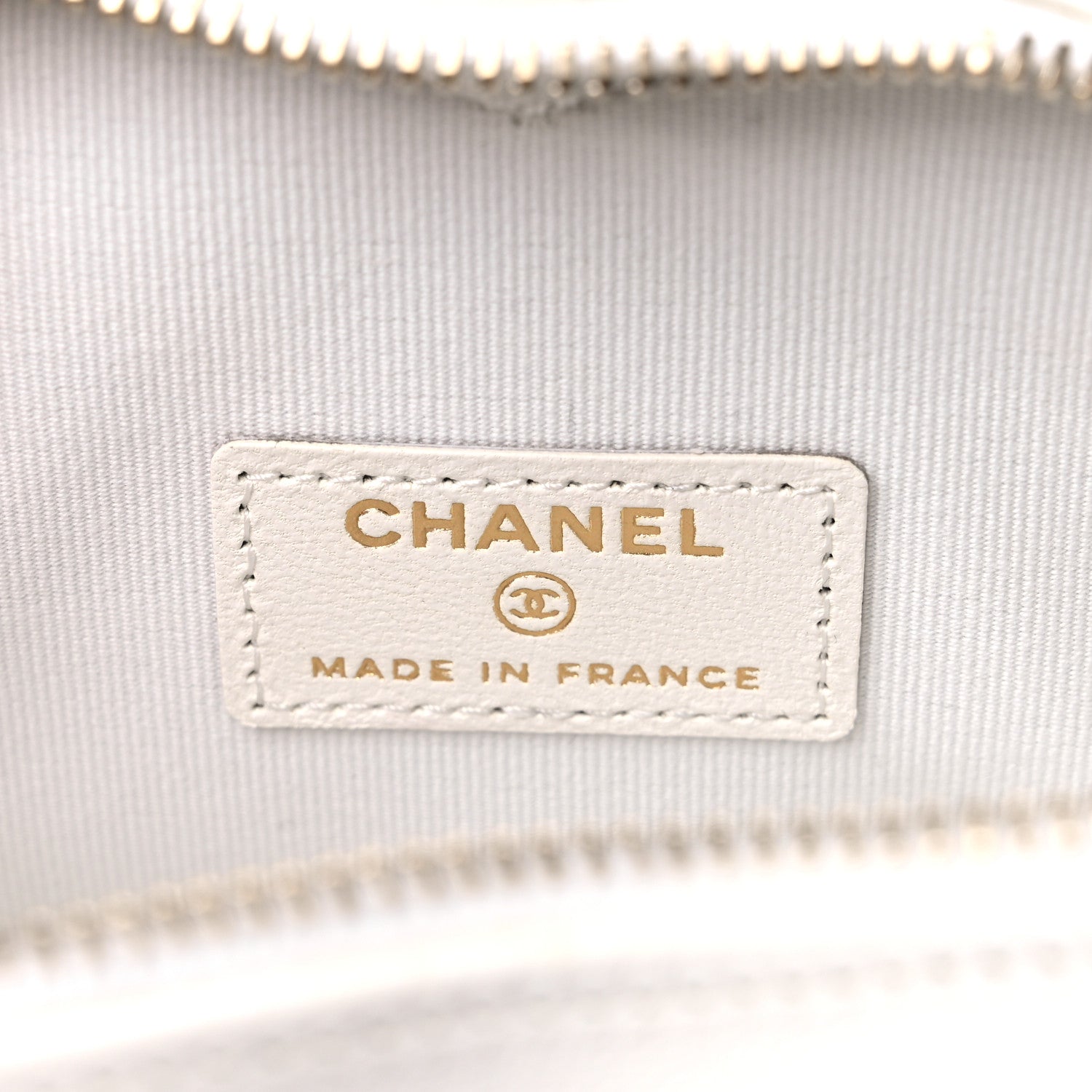 Chanel Lambskin Quilted CC In Love Heart Clutch With Chain White 6 of 9