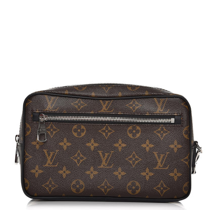 Louis Vuitton Monogram Macassar Kasai Clutch Black 1 of 6