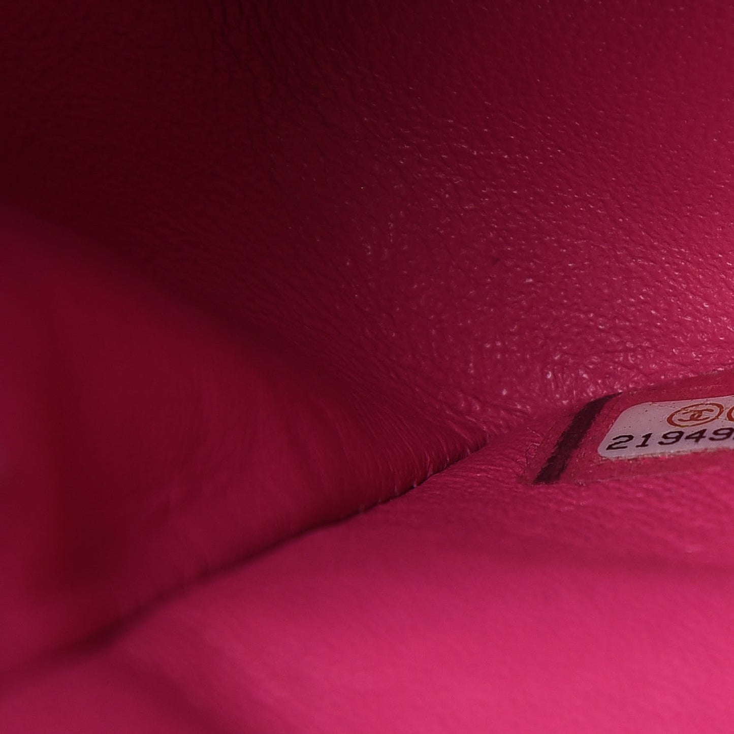 Lambskin Quilted Mini Rectangular Flap Fuchsia