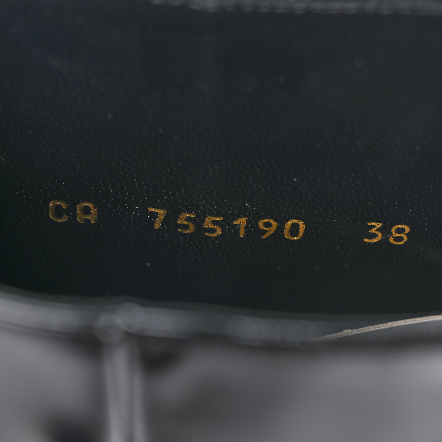 Glazed Calfskin Vendome 110 Boots 38 Black