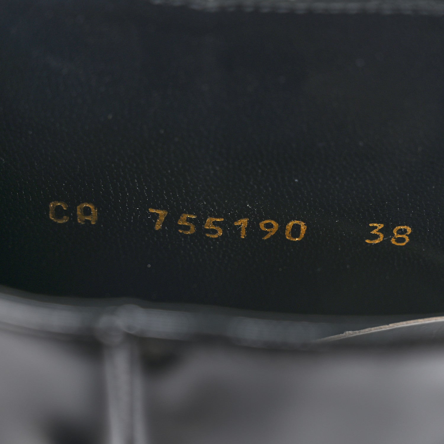 Saint Laurent Glazed Calfskin Vendome 110 Boots 38 Black 7 of 9