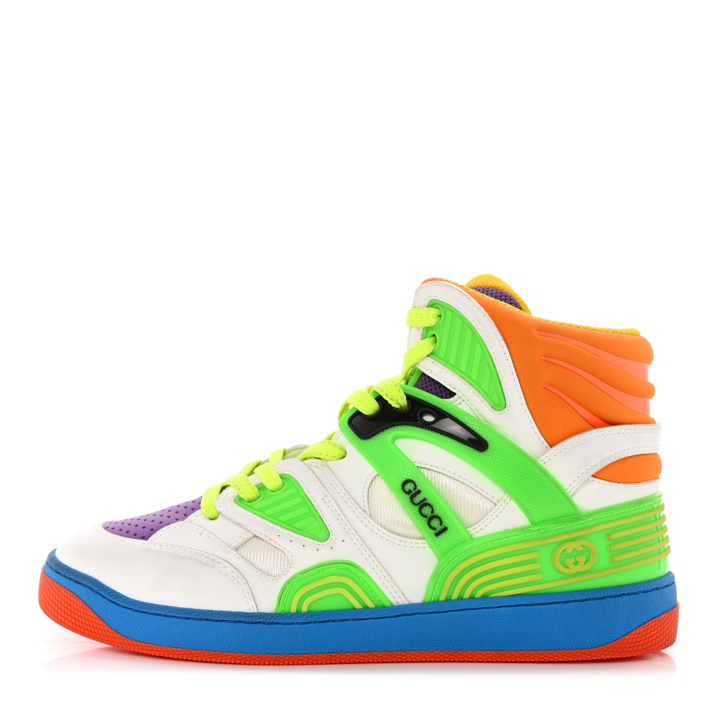 Demetra Womens Basket High Top Sneakers 37.5 Great White Shine Purple