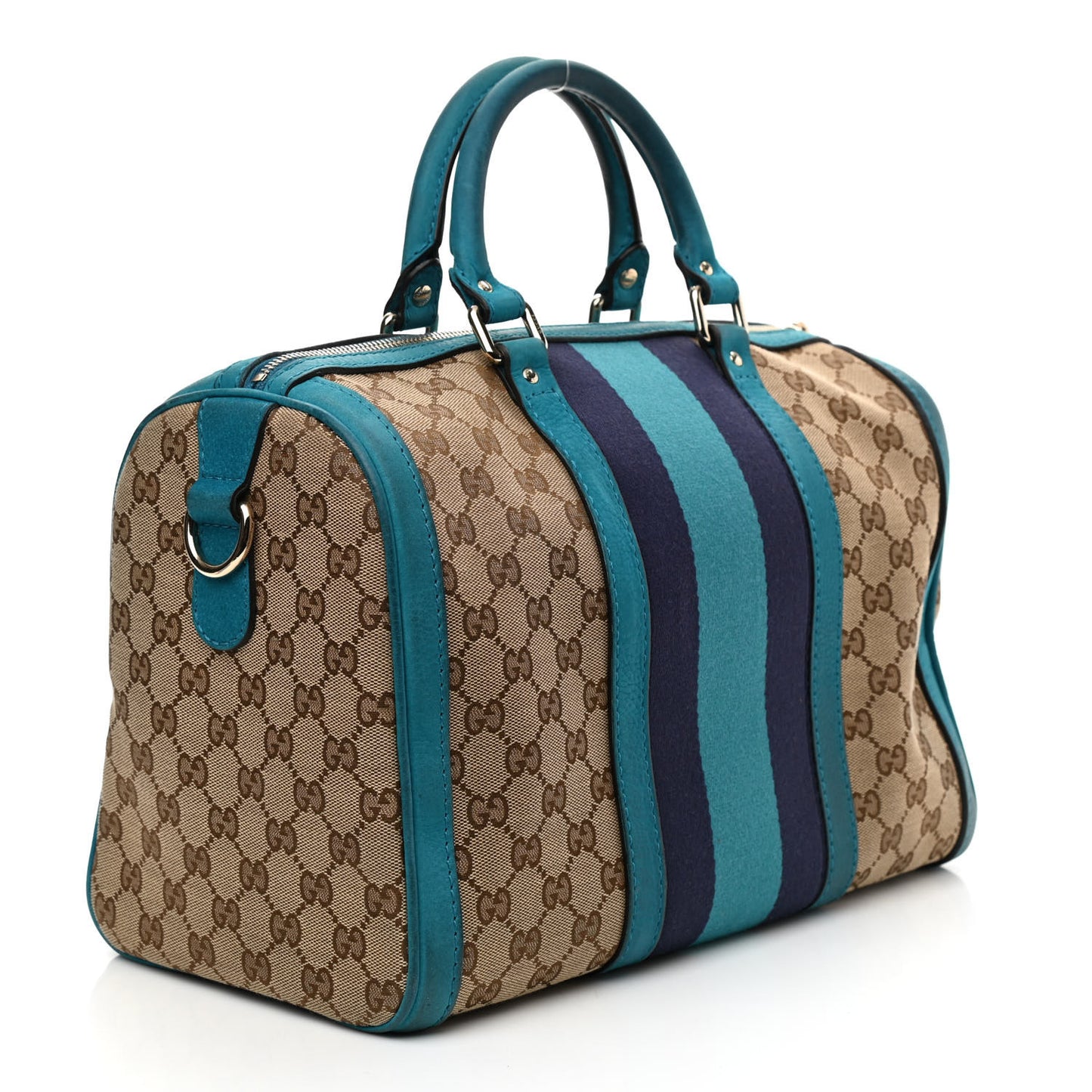 Monogram Vintage Web Medium Boston Teal