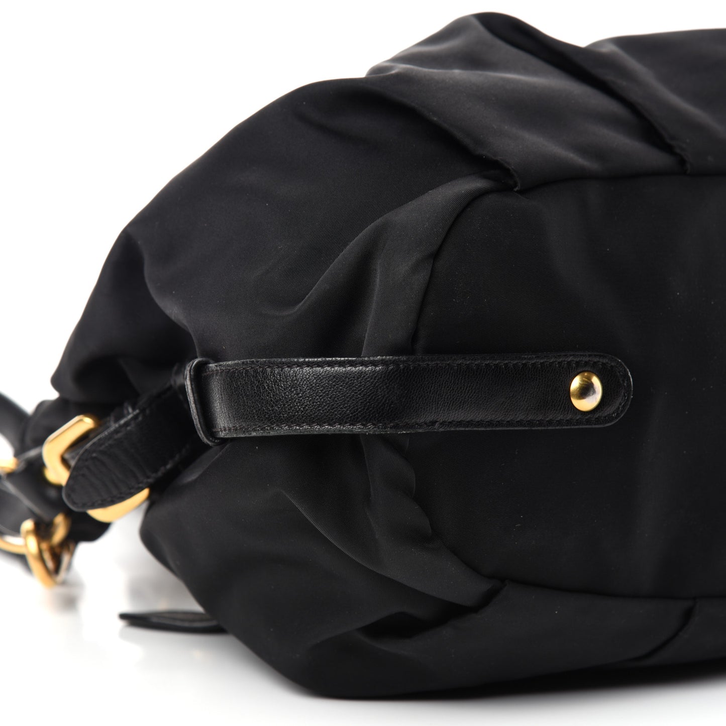 Tessuto Nylon Jacquard Logo Tote Black