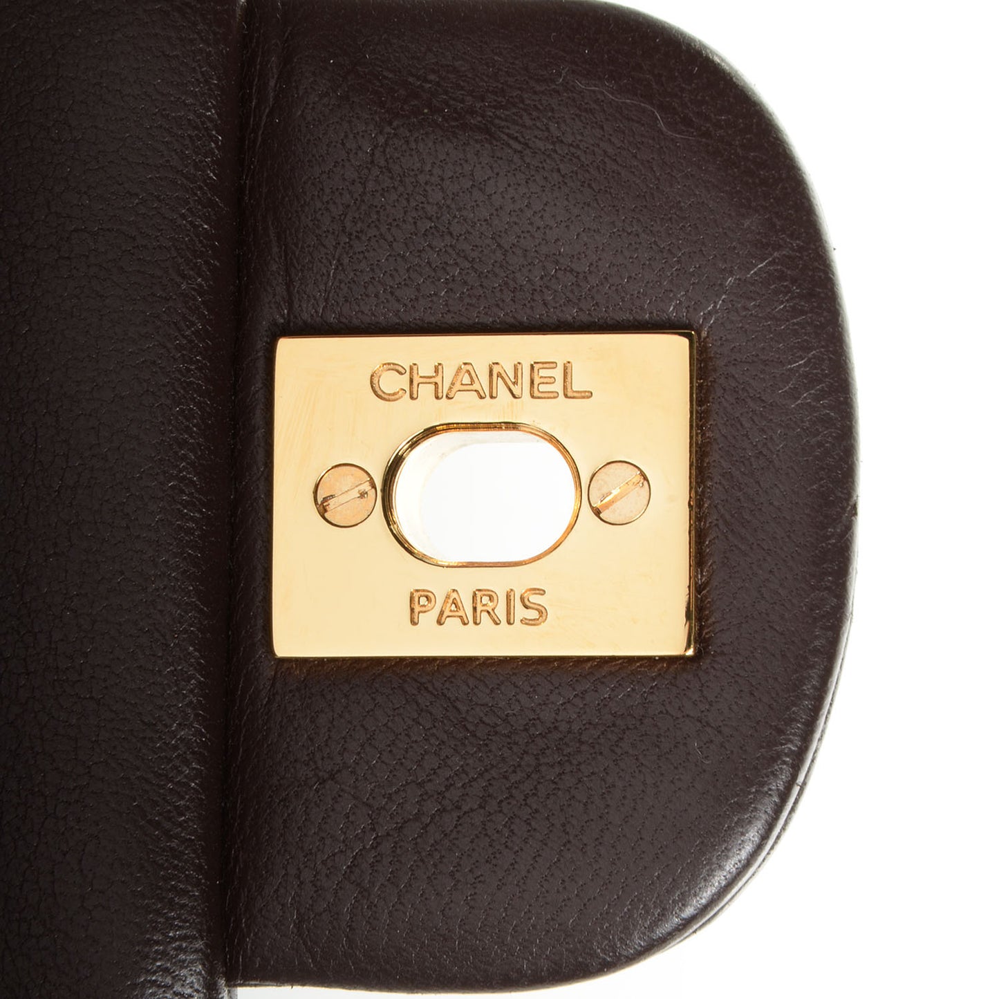 Lambskin Medium Double Flap Brown