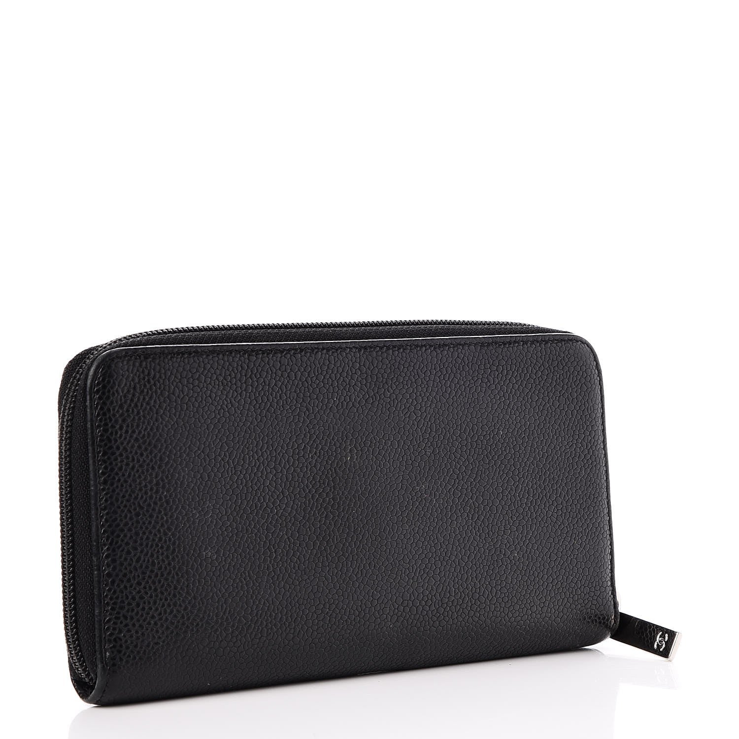 Chanel Caviar Large Timeless CC Zip Around Wallet Black 3 of 9