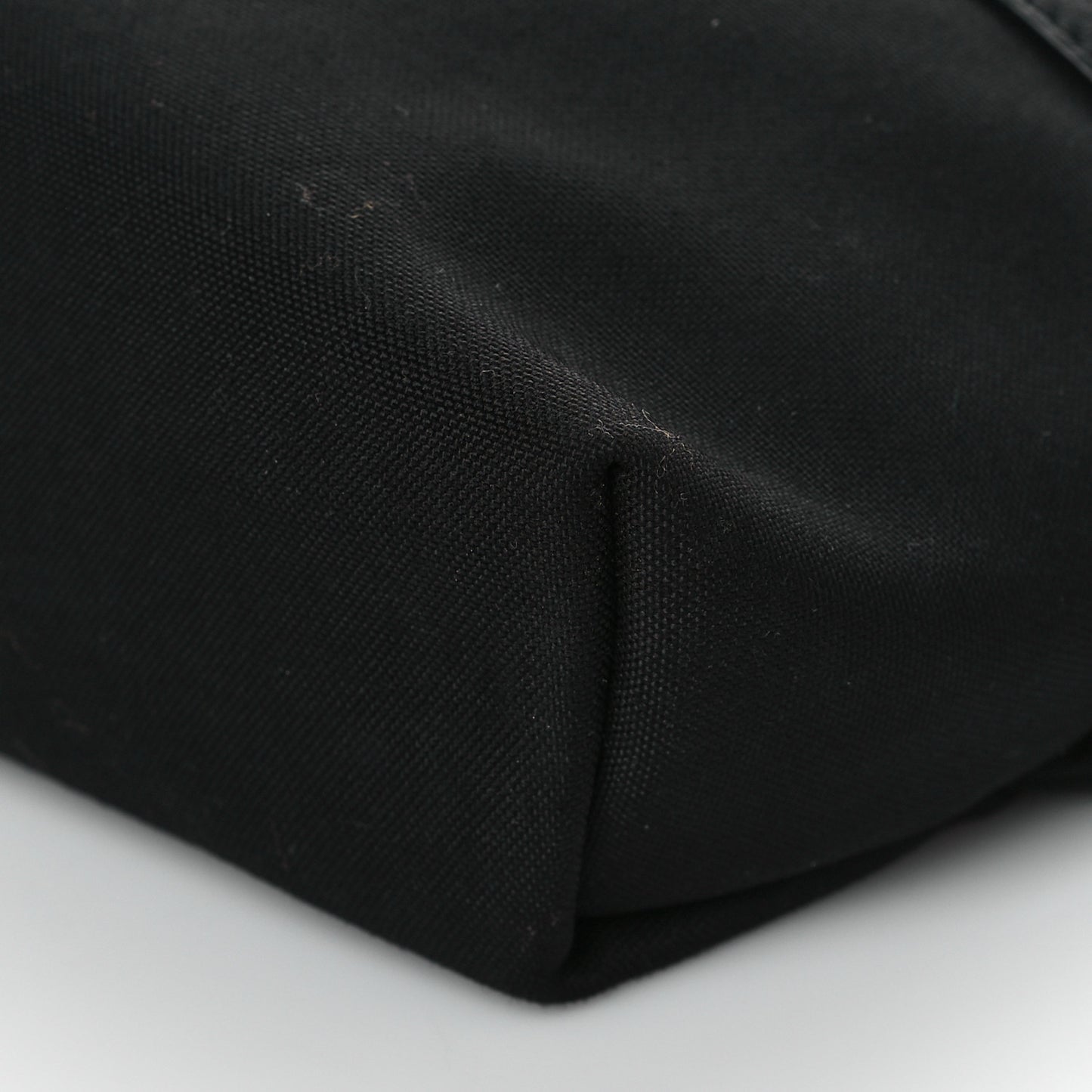 Canvas Calfskin City Belt Bag Black