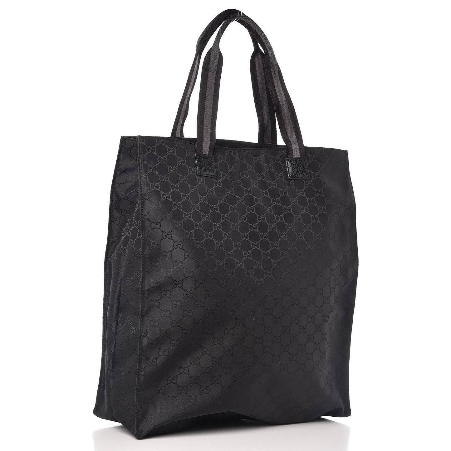 Nylon Monogram Vertical Tote Black